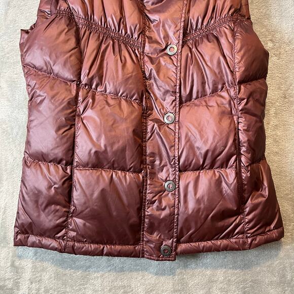 prAna Women's‎ Milly Quilted Puffer Vest Size Small Dark Burgundy Purple - Picture 3 of 8